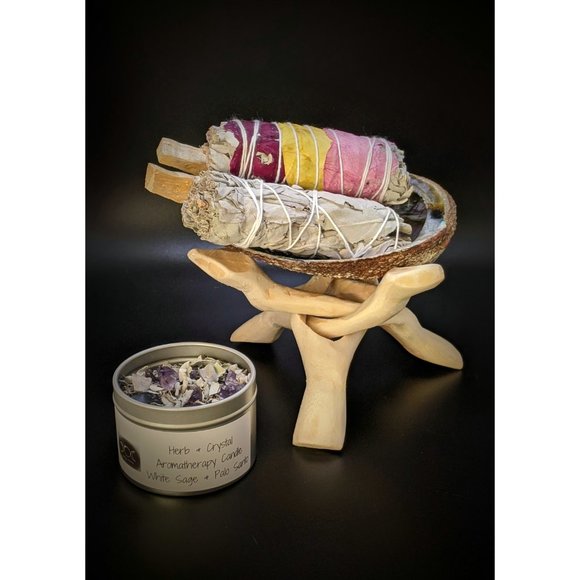 Deluxe Smudge Kit with Handmade Candle - Picture 5 of 5